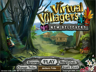virtual villagers 5 new believers main menu